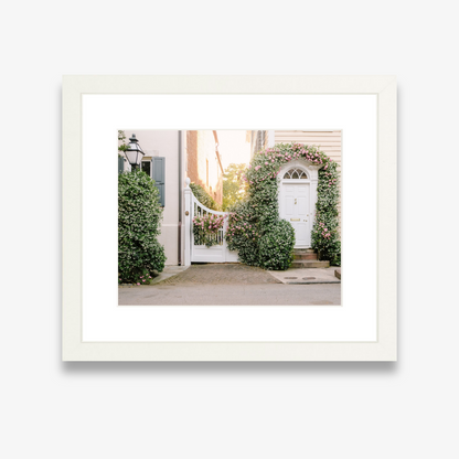 Blooming jasmine on historic Church Street home in Charleston – Charleston photography print