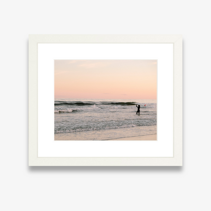 Charleston sunset over the water with pink and orange sky – Charleston fine art photography print