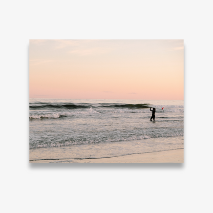 Charleston sunset over the water with pink and orange sky – Charleston fine art photography print