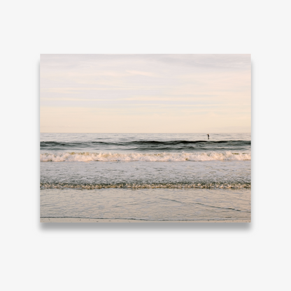 Stand-up paddleboarder on Shem Creek or Charleston marsh – coastal photography print