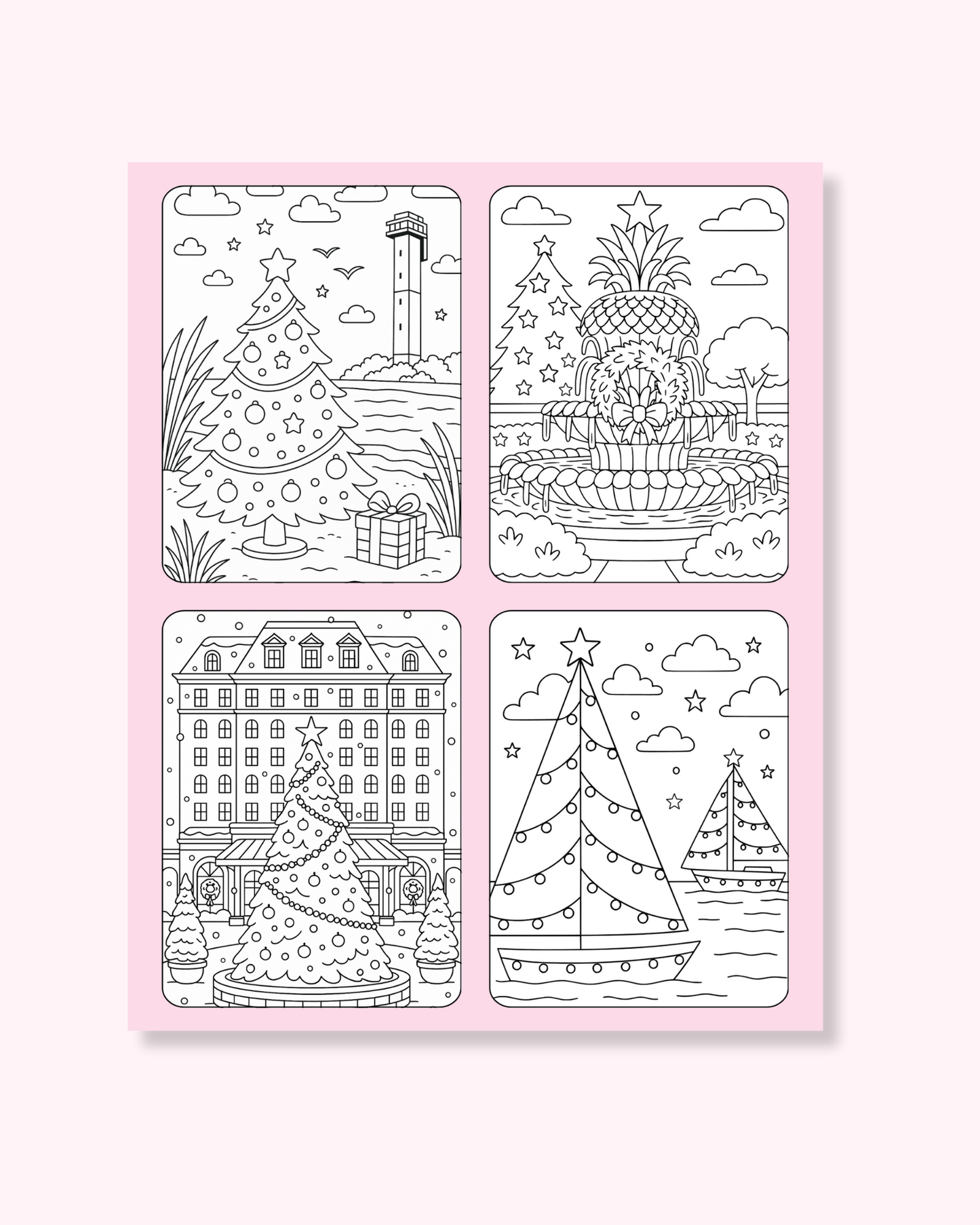 Charleston Christmas Coloring Book