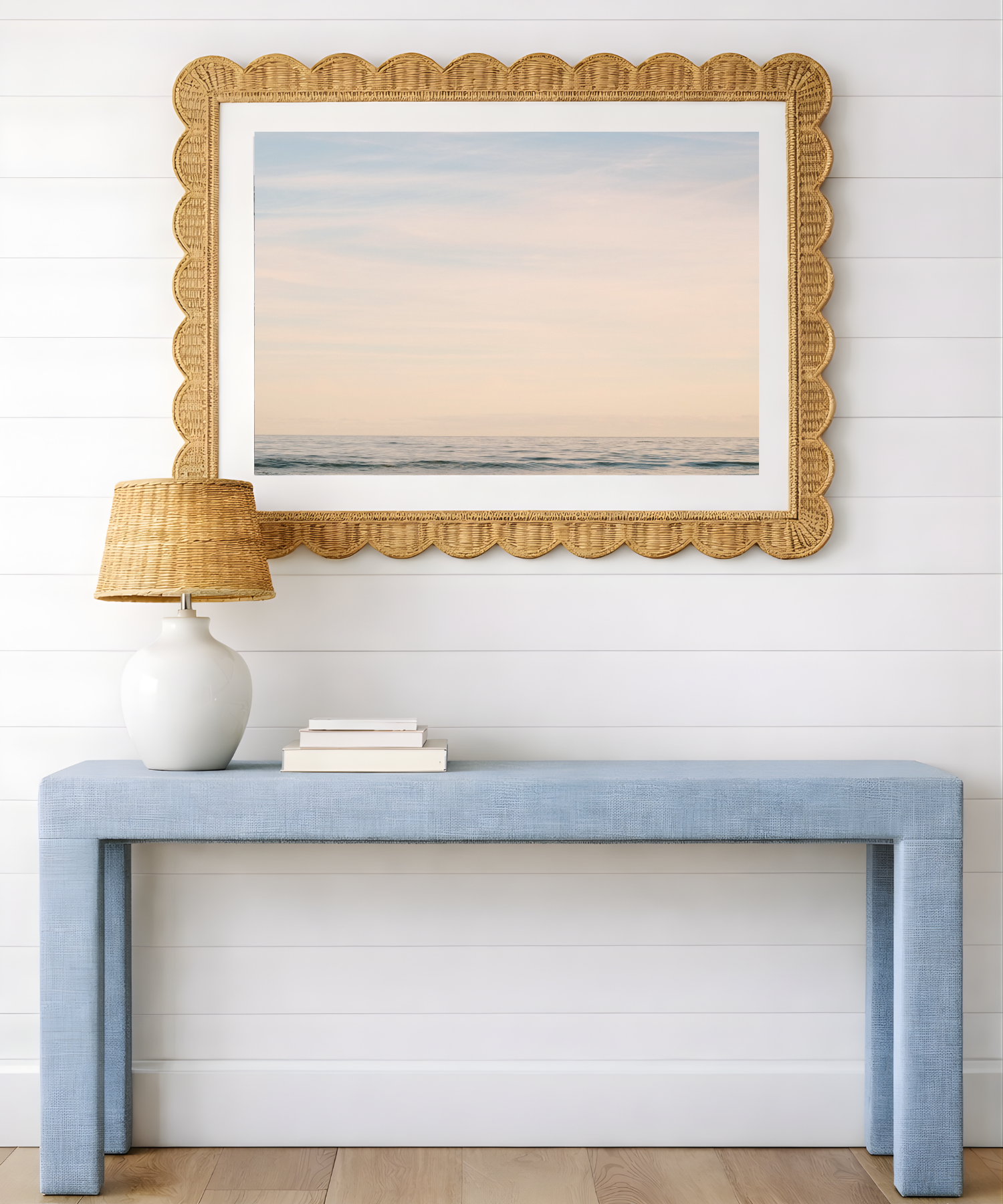 Charleston sunset photography styled in a relaxed coastal interior