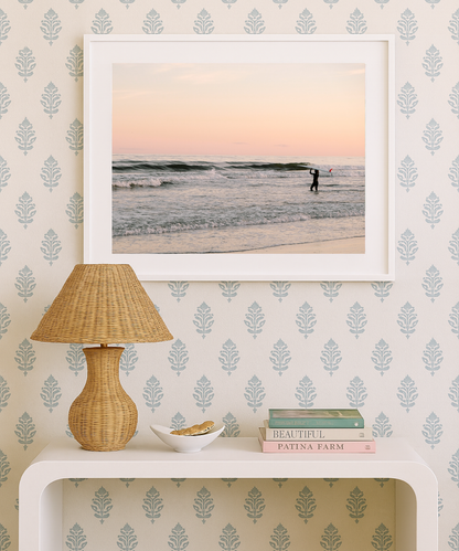 Charleston sunset photography styled in a relaxed coastal interior