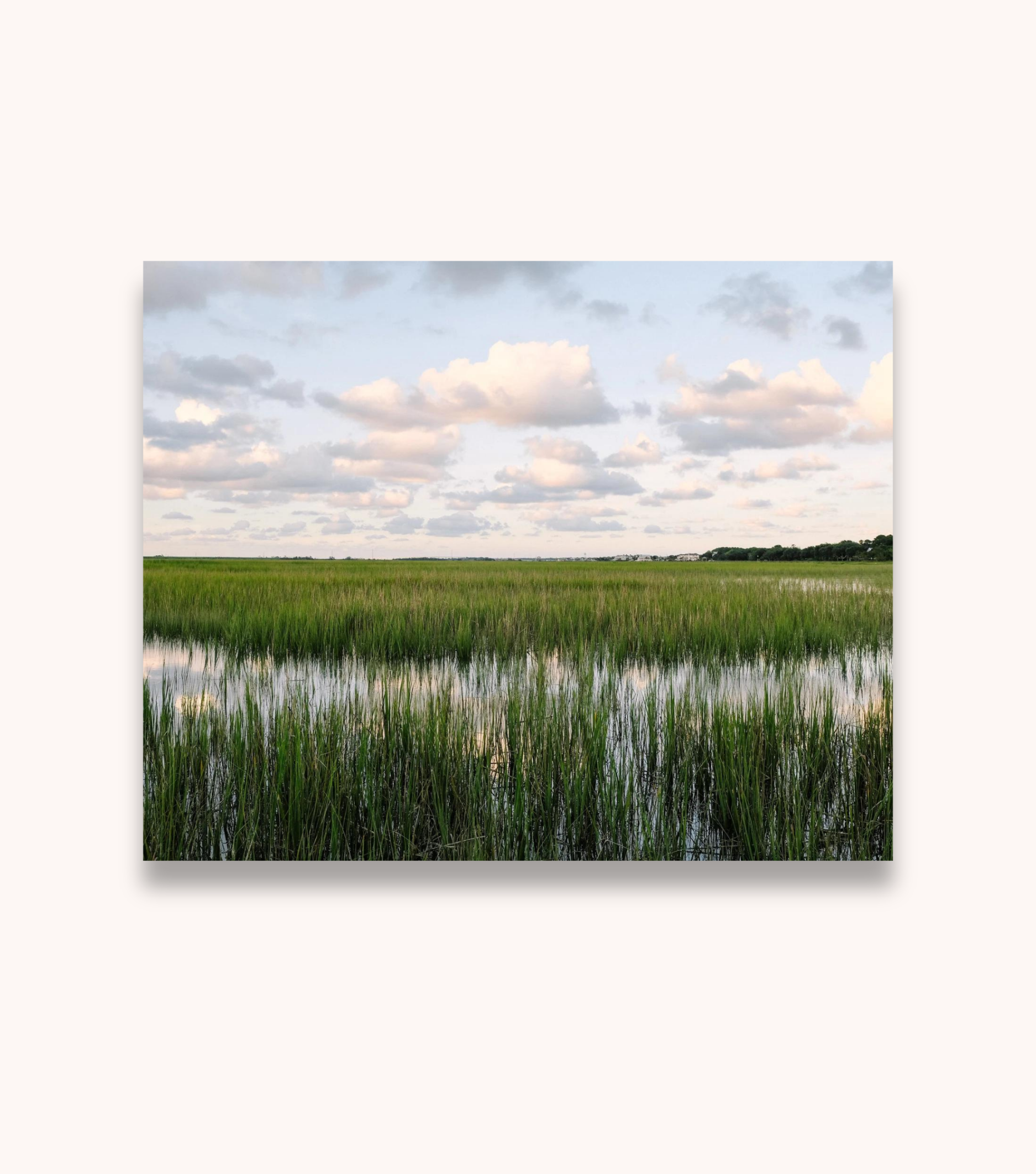 Sunset Marsh 1 Charleston photography print featuring Lowcountry marshland at dusk